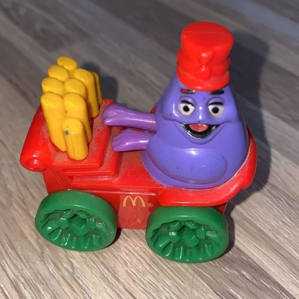 McDonald's Circus GRIMACE ON CALLIOPE Elephant Circus Fries toy